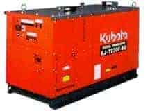 Close up image of a kubota KJ Series Generator