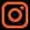 Orange Instagram icon on black background