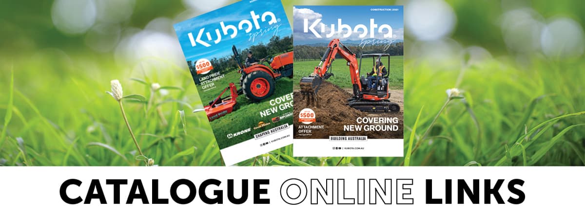 Banner image of Kubota Spring Catalogue announcement