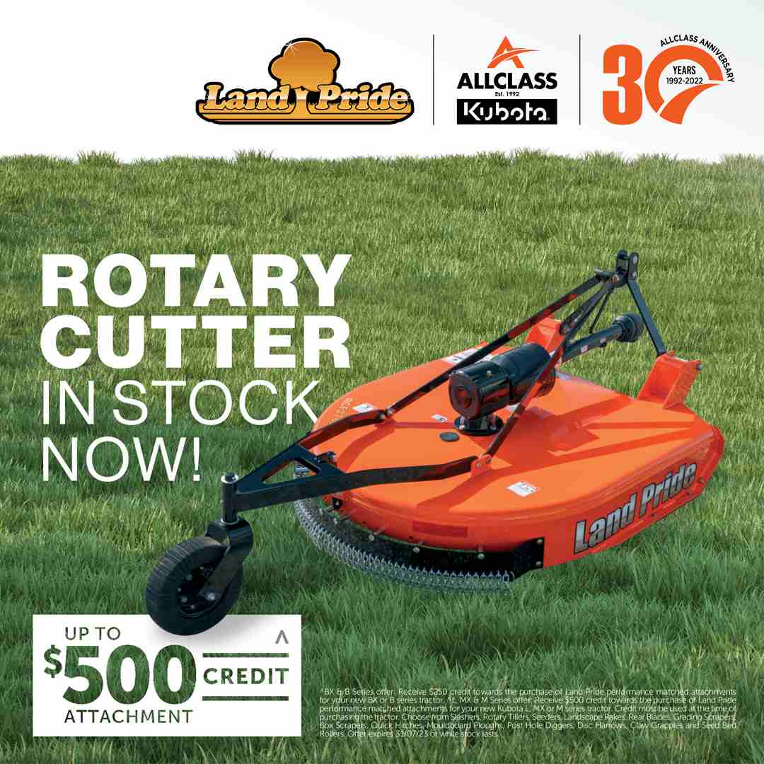 Rotary cutter tool in QLD by Allclass Kubota