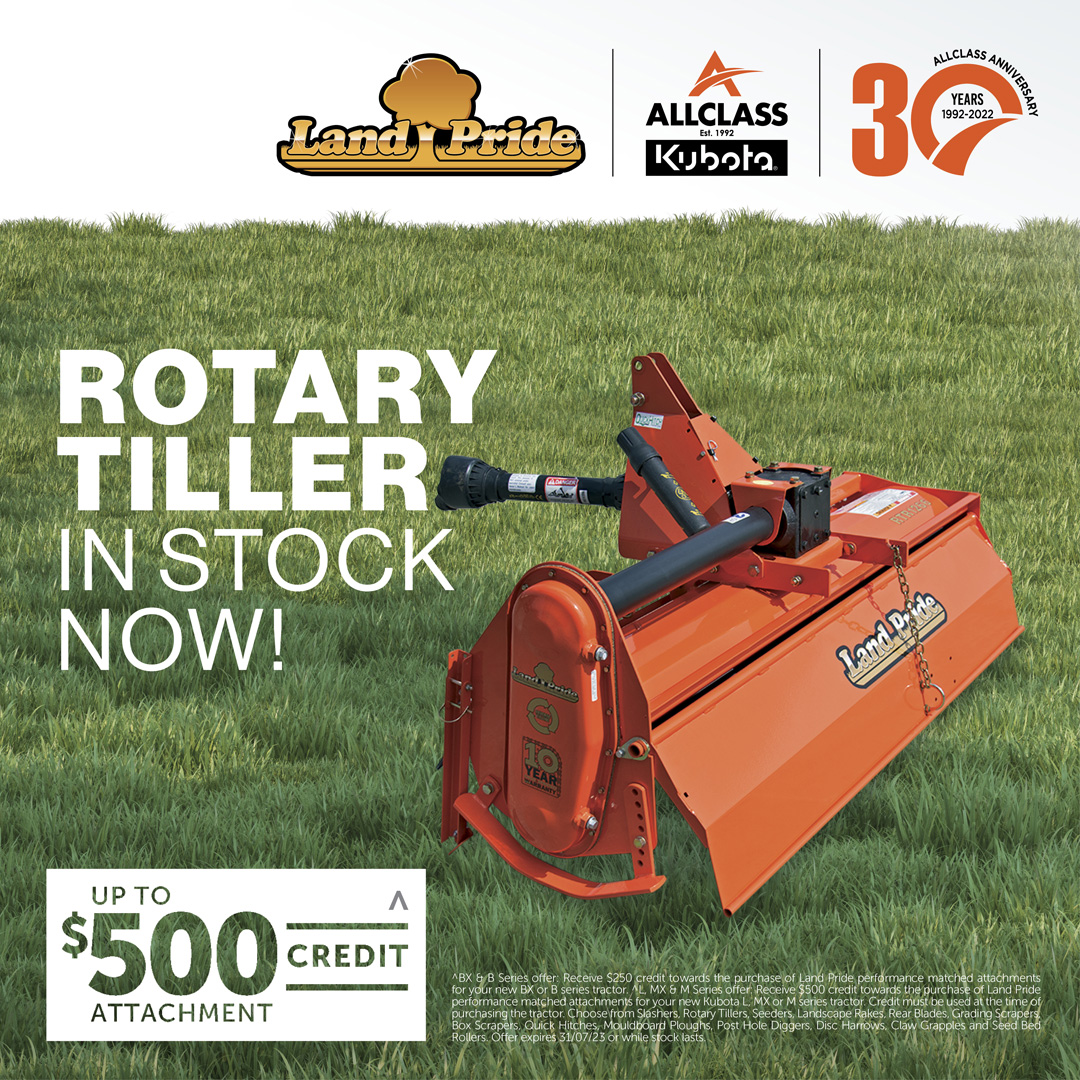 Rotary tiller tool agricultural machinery in QLD