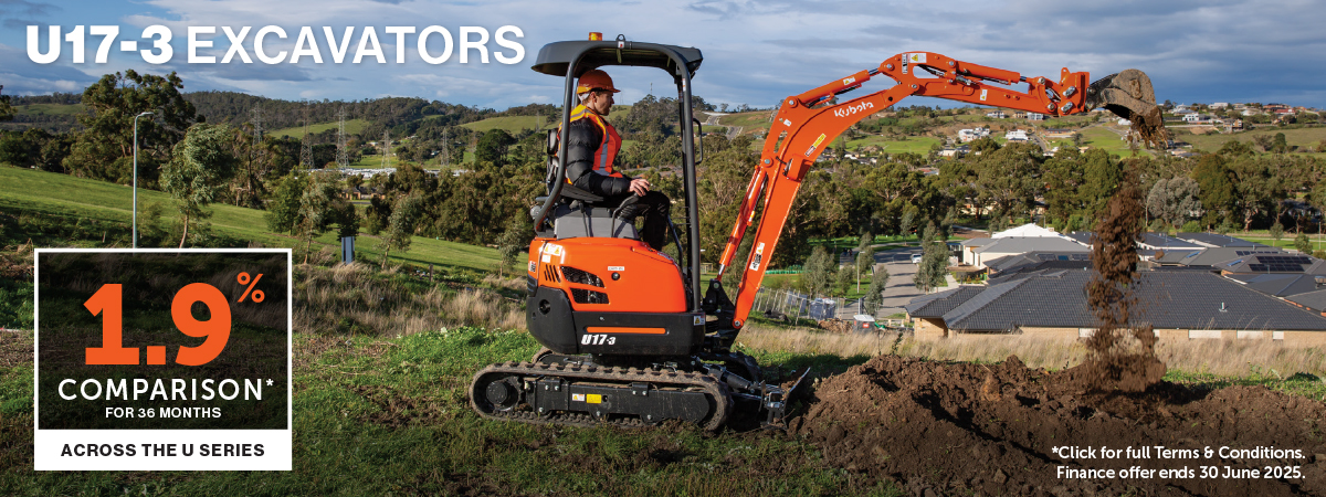 U17-3 Excavators Banner by Allclass Kubota in QLD