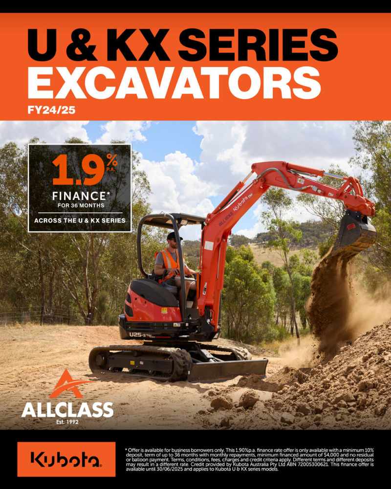 Kubota KX Series Excavators in QLD, Australia
