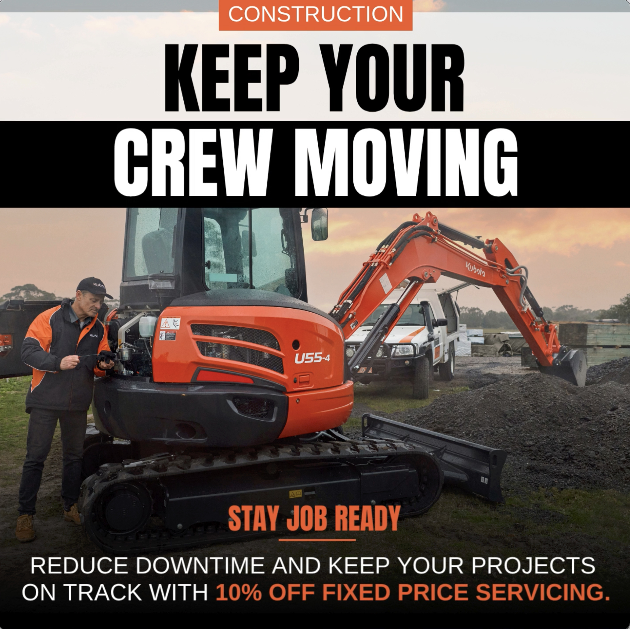 Construction - 10% Off Fixed Price Servicing