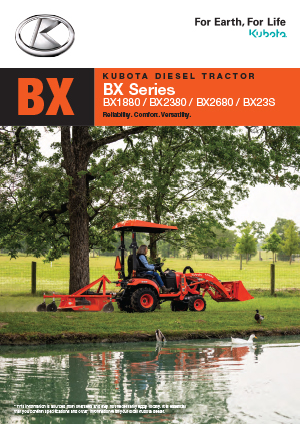 Kubota Bx Series Brochure