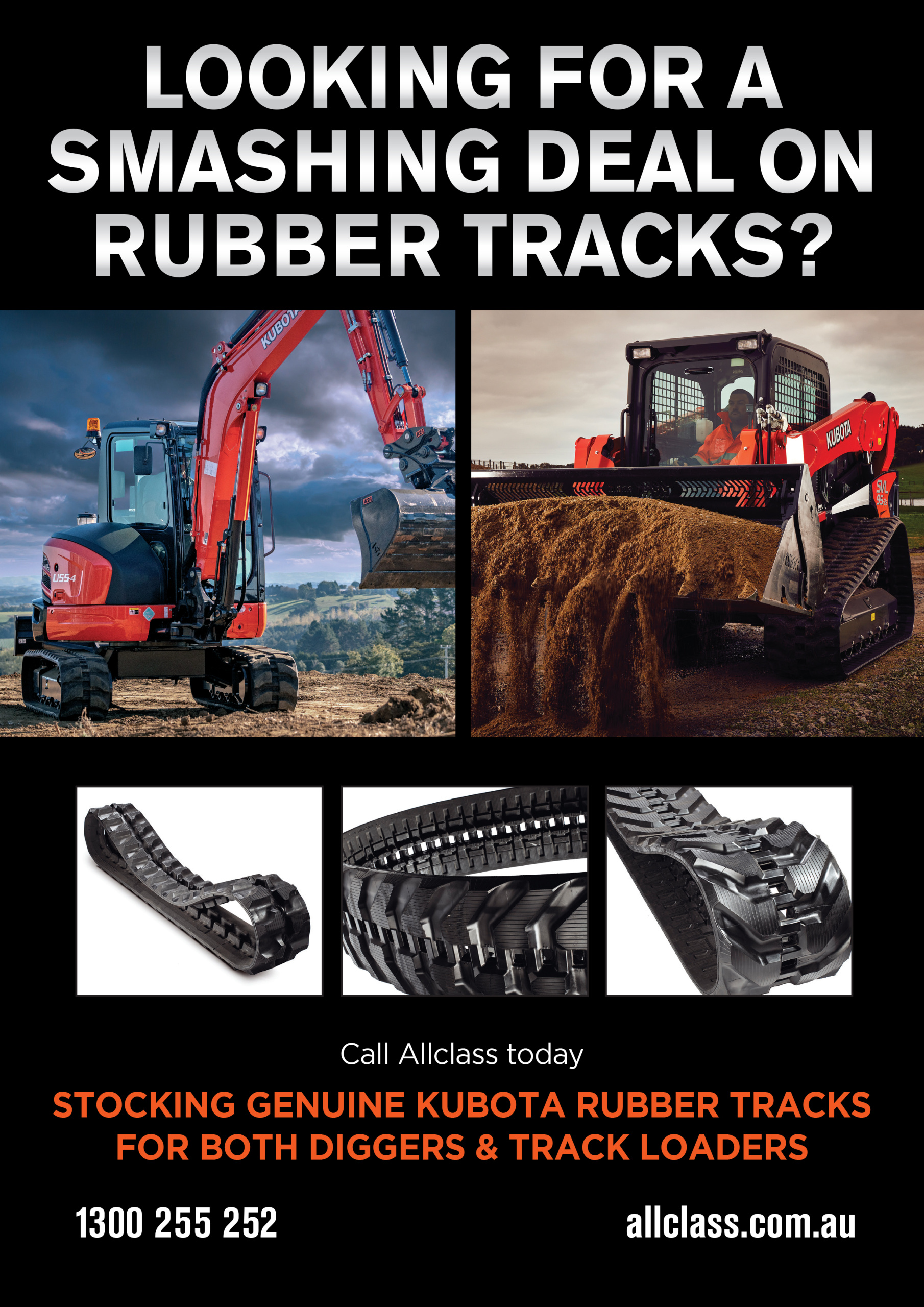 Allclass Rubber tracks Poster
