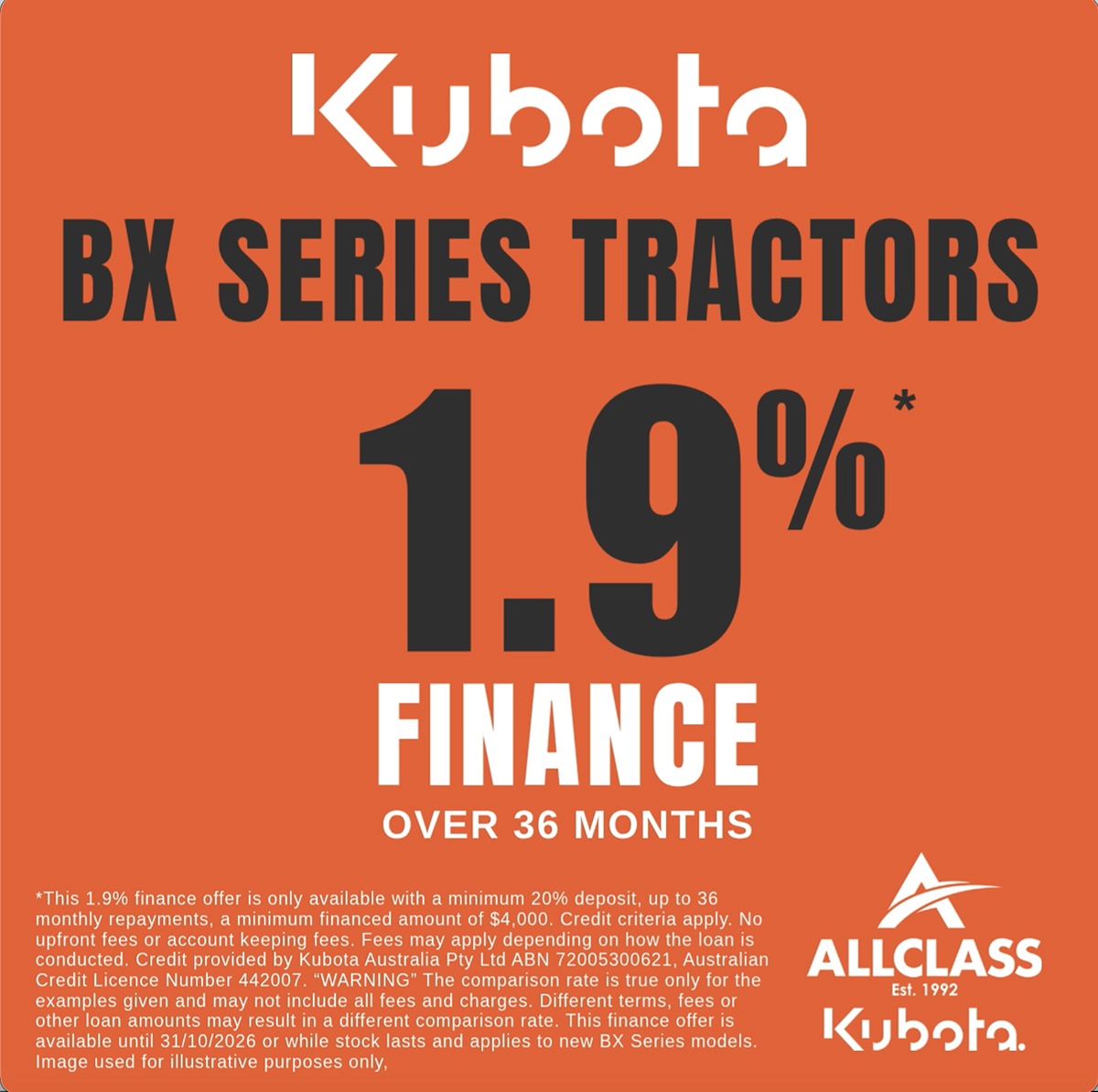 1.9% Finance available until 31 October 2026