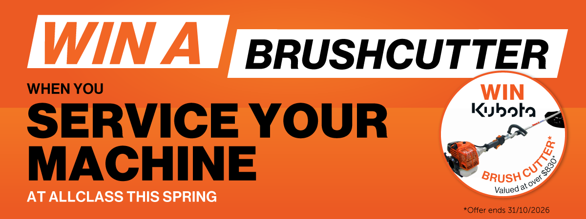 Win a Brushcutter with your service this spring